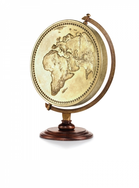 Photograph Tal Silverman Hsbc Coin Globe on One Eyeland